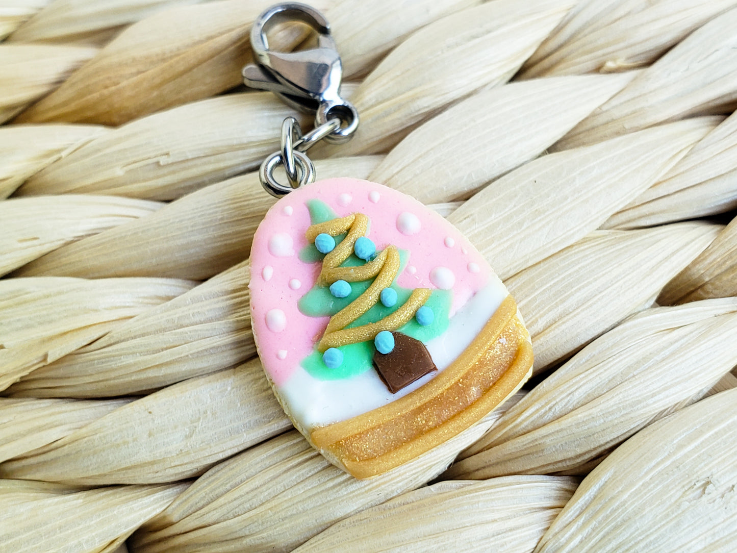 Winter Tree Snowglobe Cookie Charm
