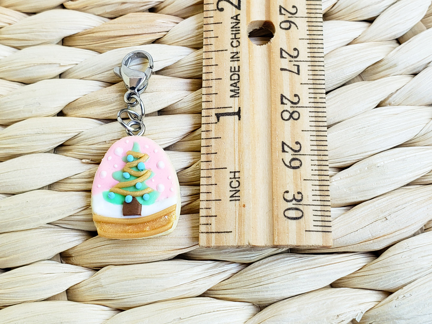 Winter Tree Snowglobe Cookie Charm