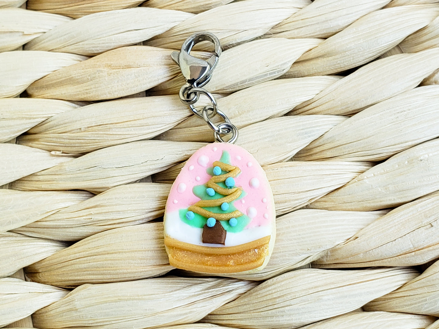 Winter Tree Snowglobe Cookie Charm
