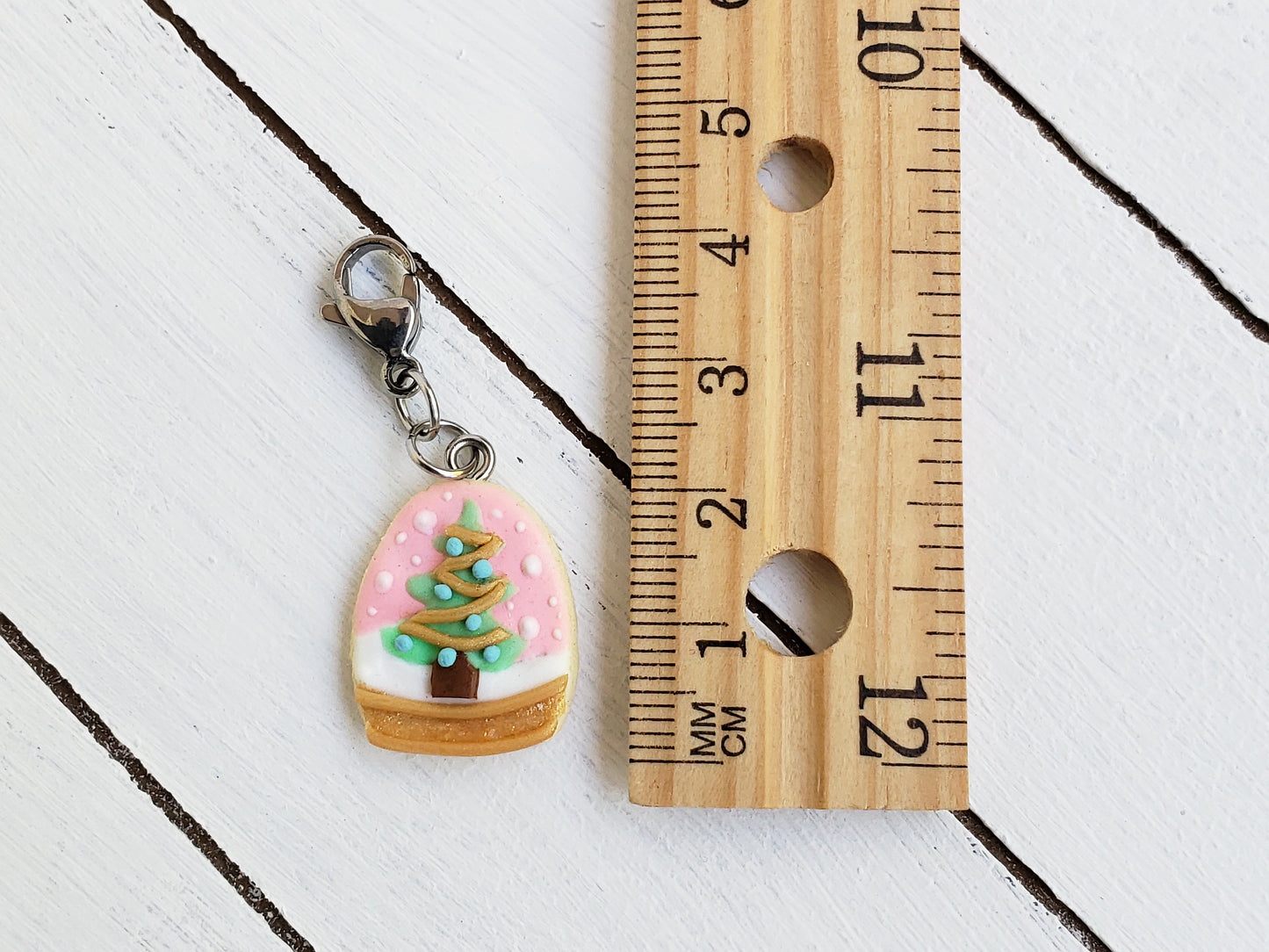 Winter Tree Snowglobe Cookie Charm