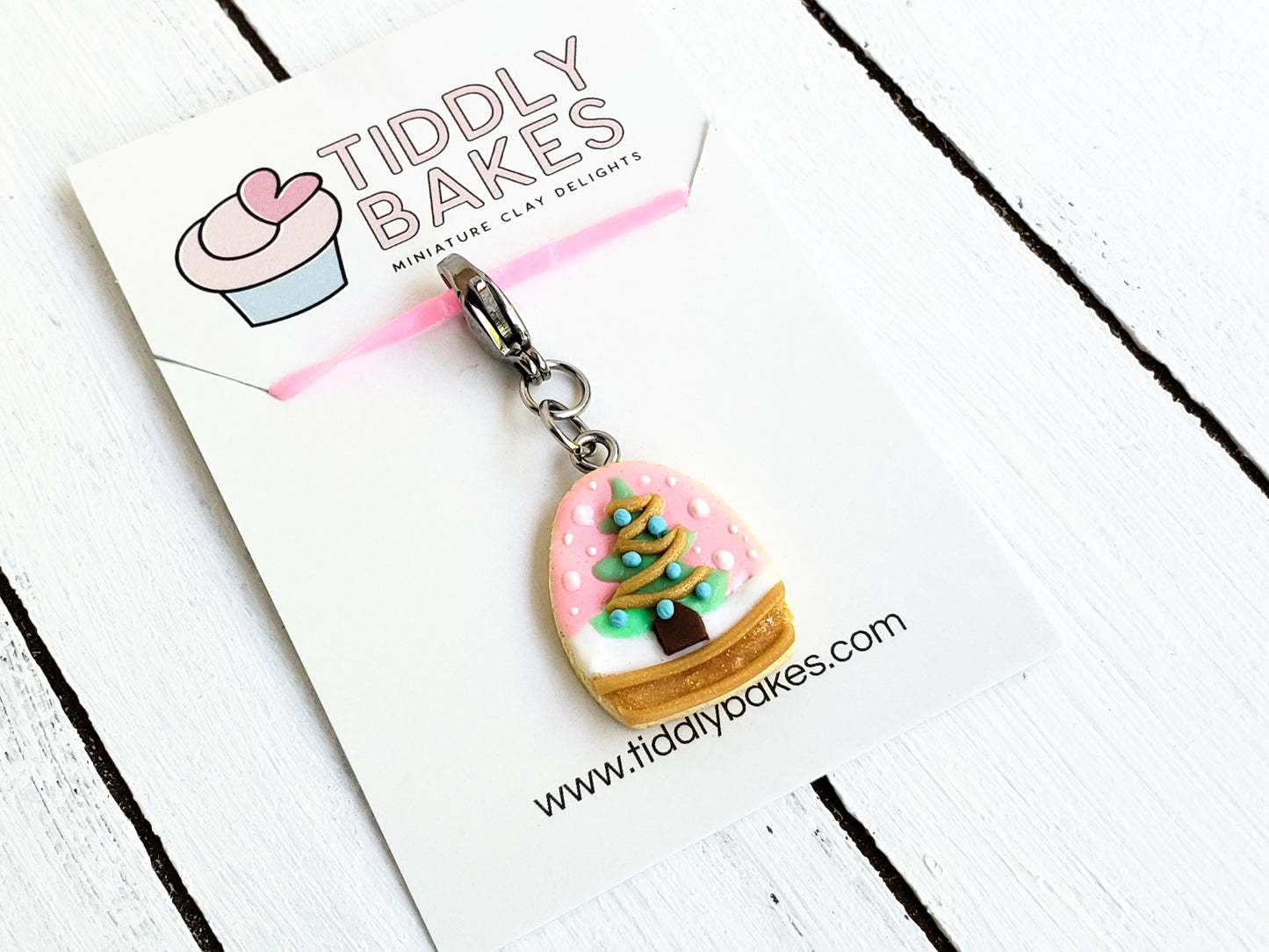 Winter Tree Snowglobe Cookie Charm