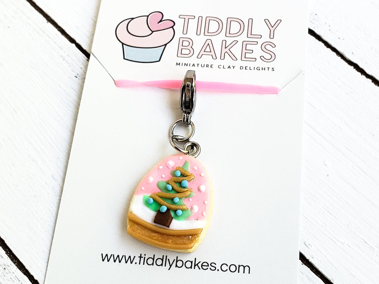 Winter Tree Snowglobe Cookie Charm