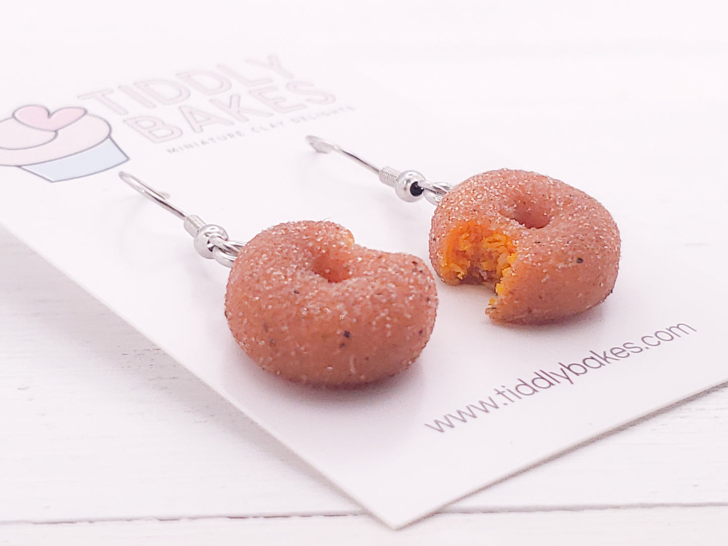 Pumpkin Spice Donut Earrings