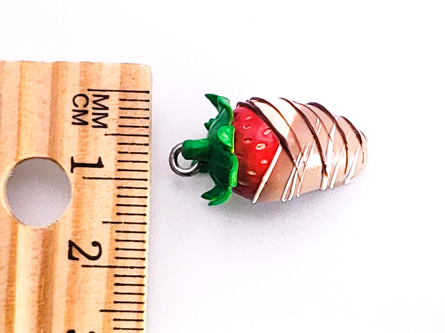 Chocolate Dipped Strawberry Charm