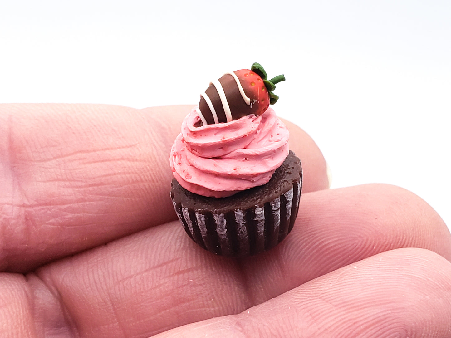 Chocolate Strawberry Cupcake Charm