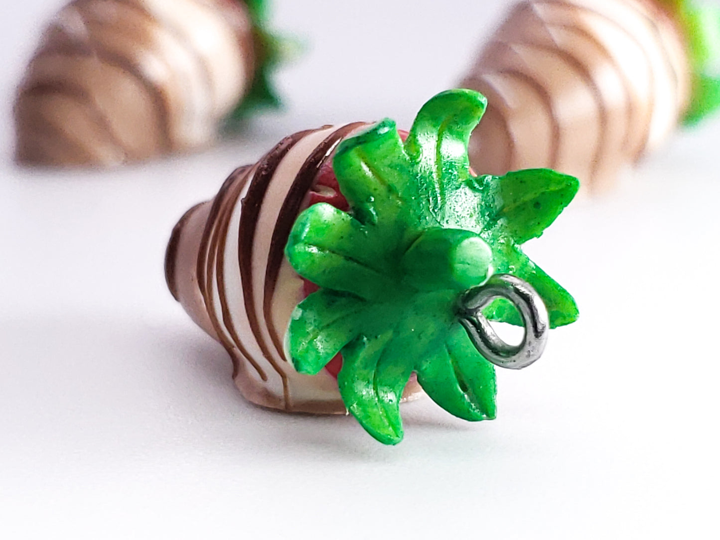 Chocolate Dipped Strawberry Charm