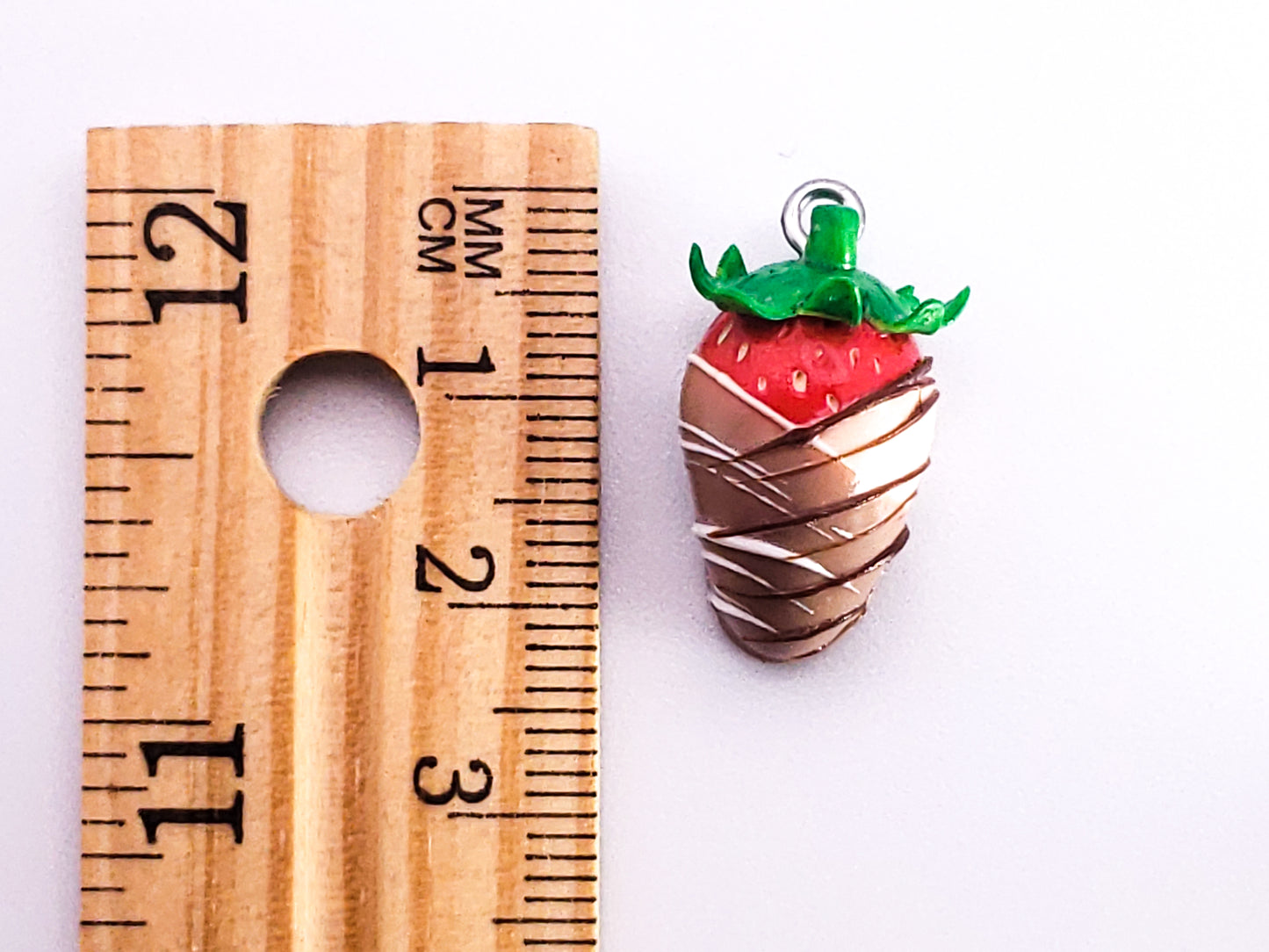 Chocolate Dipped Strawberry Charm