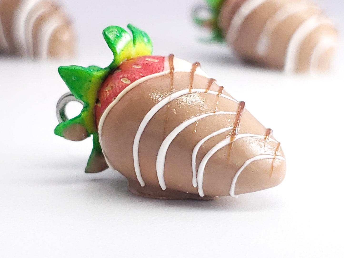 Chocolate Dipped Strawberry Charm