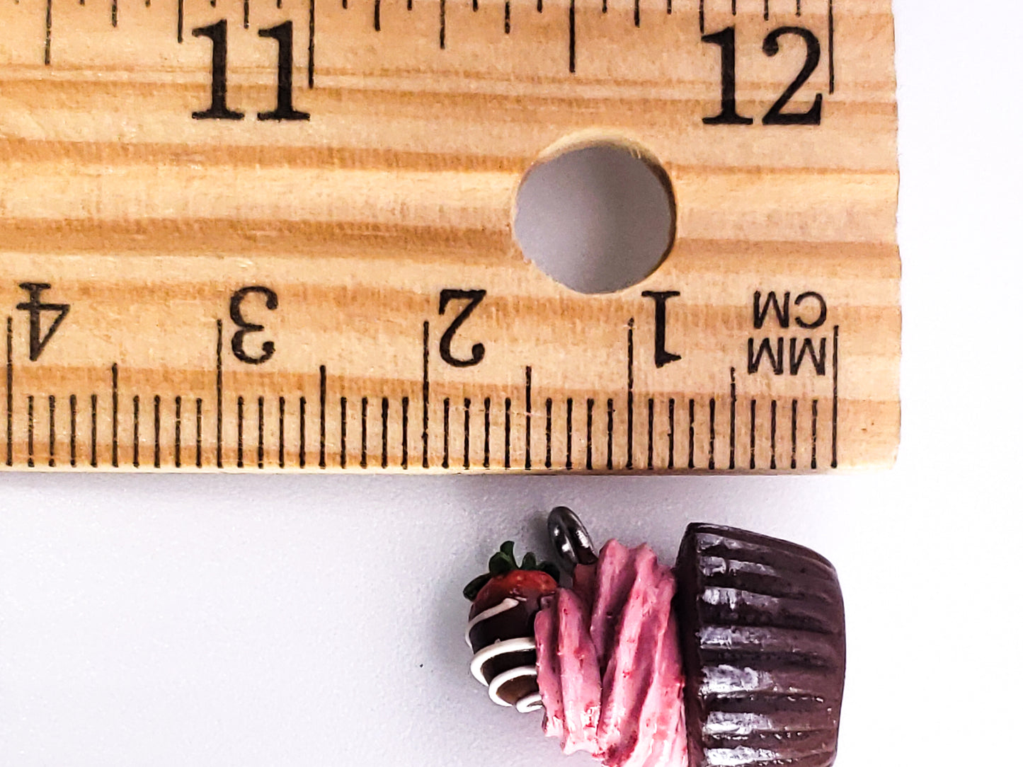 Chocolate Strawberry Cupcake Charm