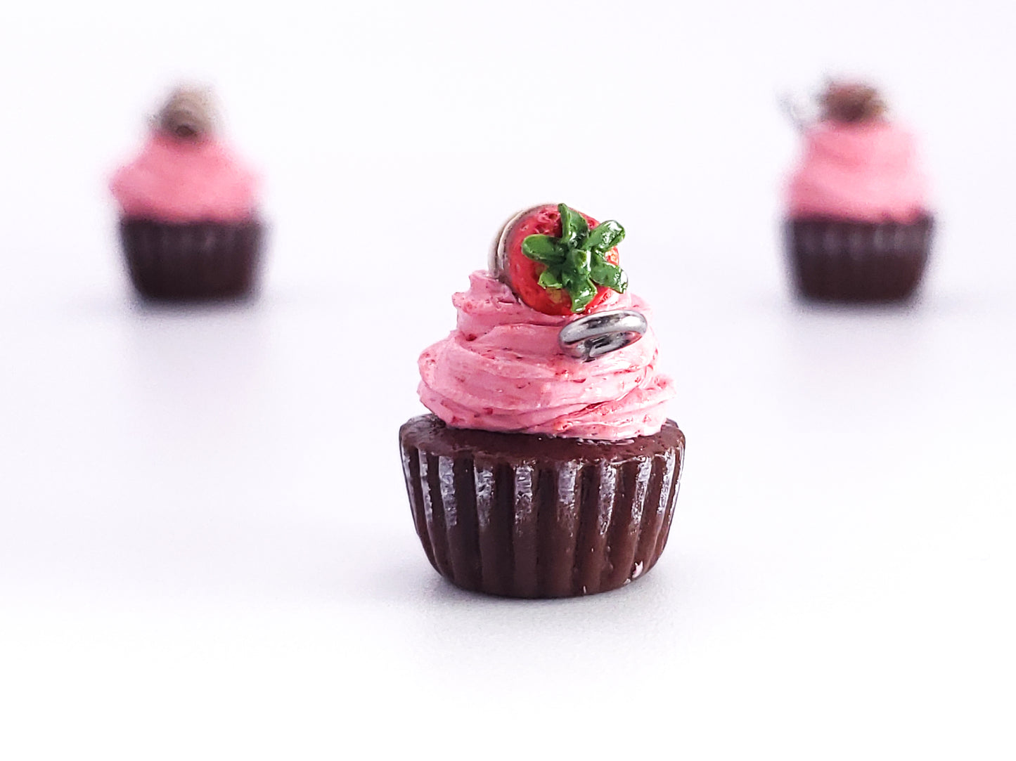 Chocolate Strawberry Cupcake Charm