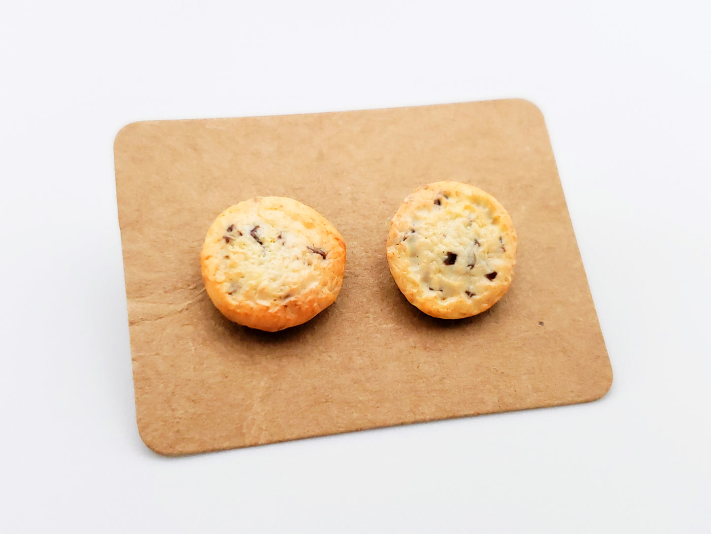Chocolate Chip Cookie Stud Earrings