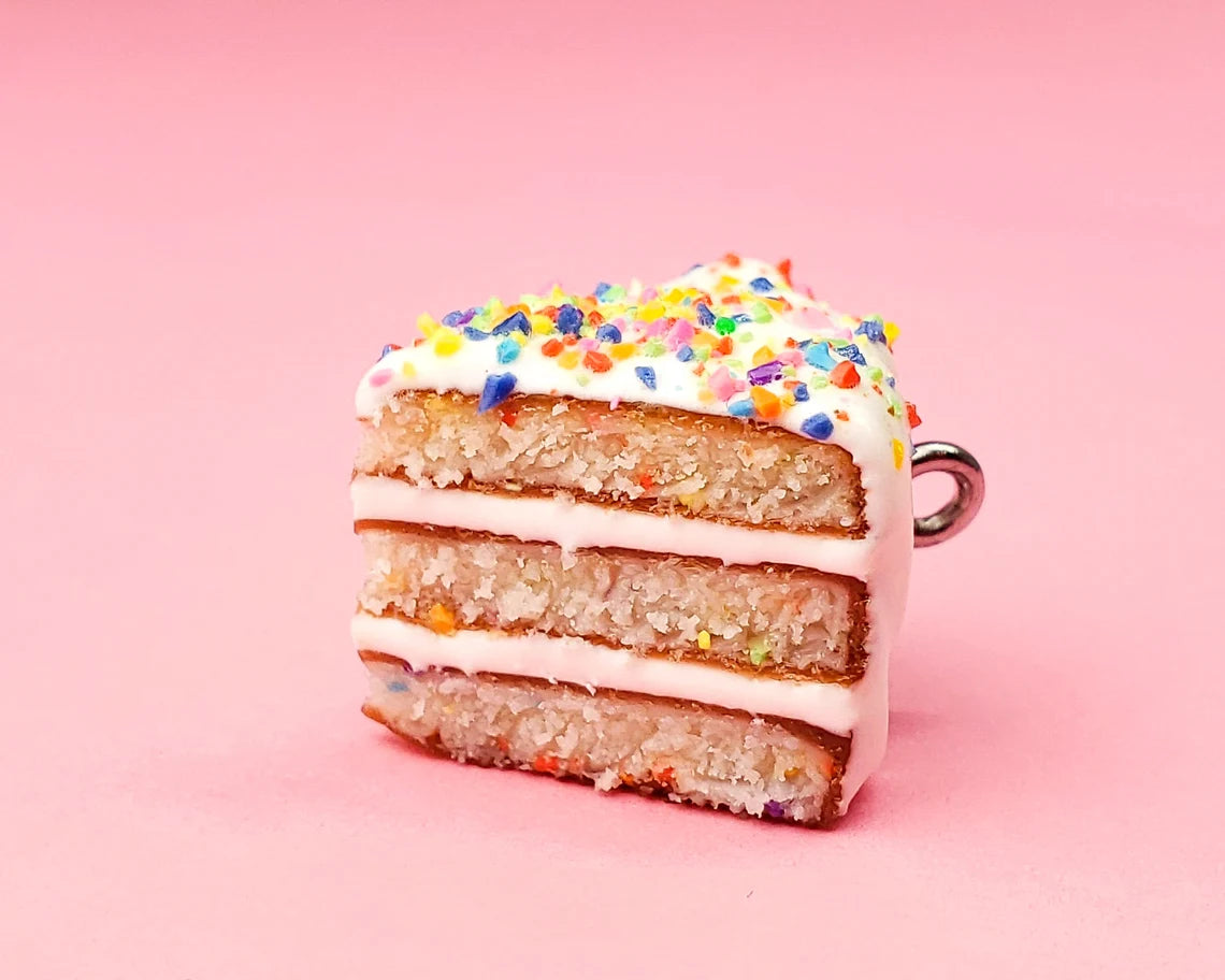 Confetti Cake Slice Earrings