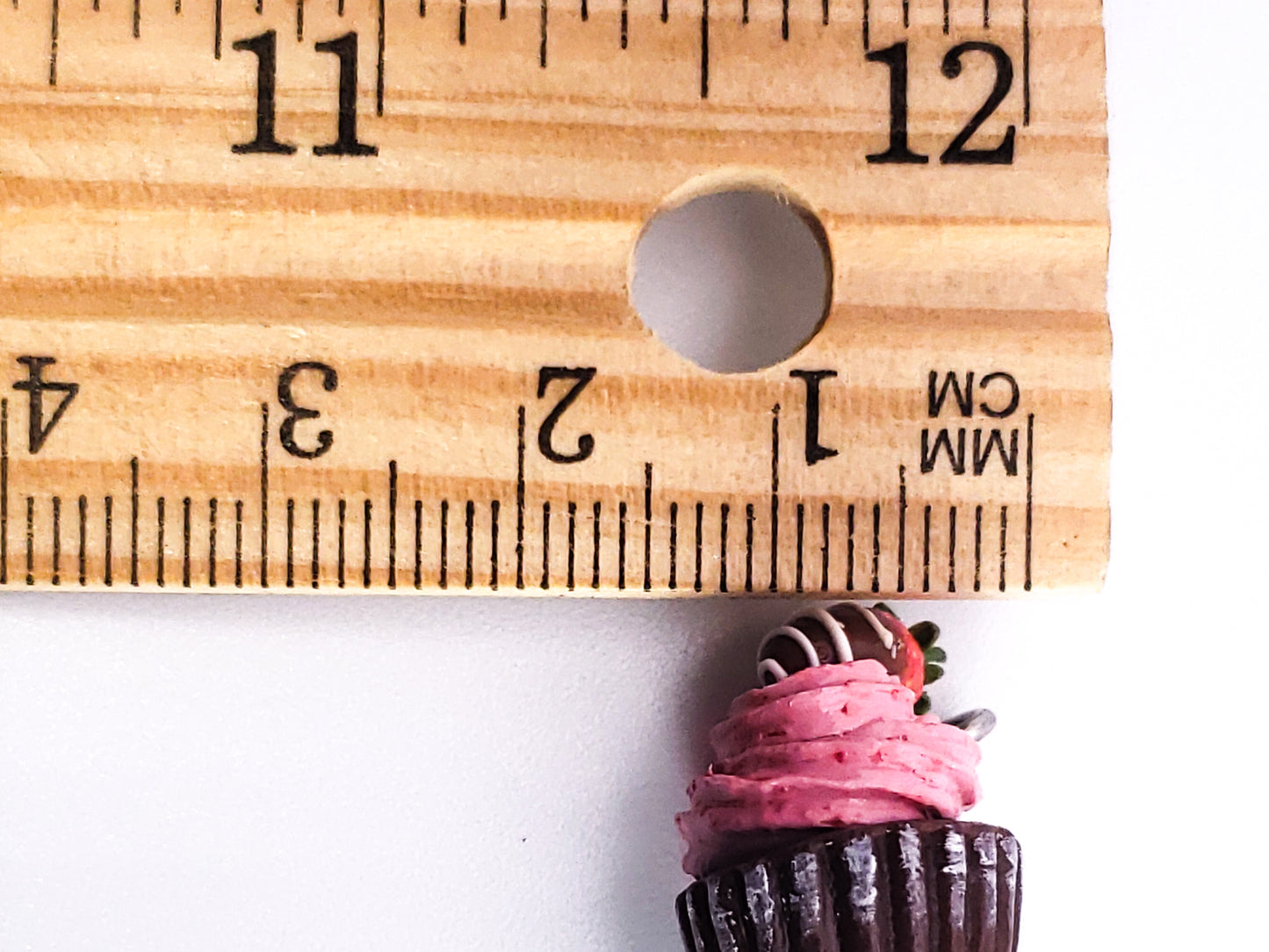 Chocolate Strawberry Cupcake Charm