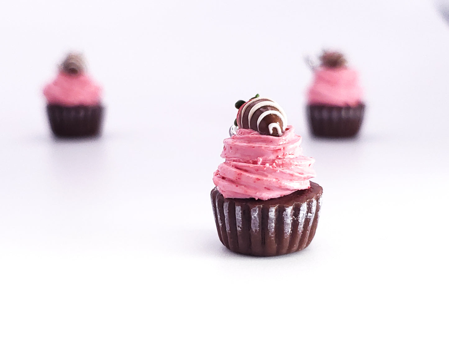 Chocolate Strawberry Cupcake Charm