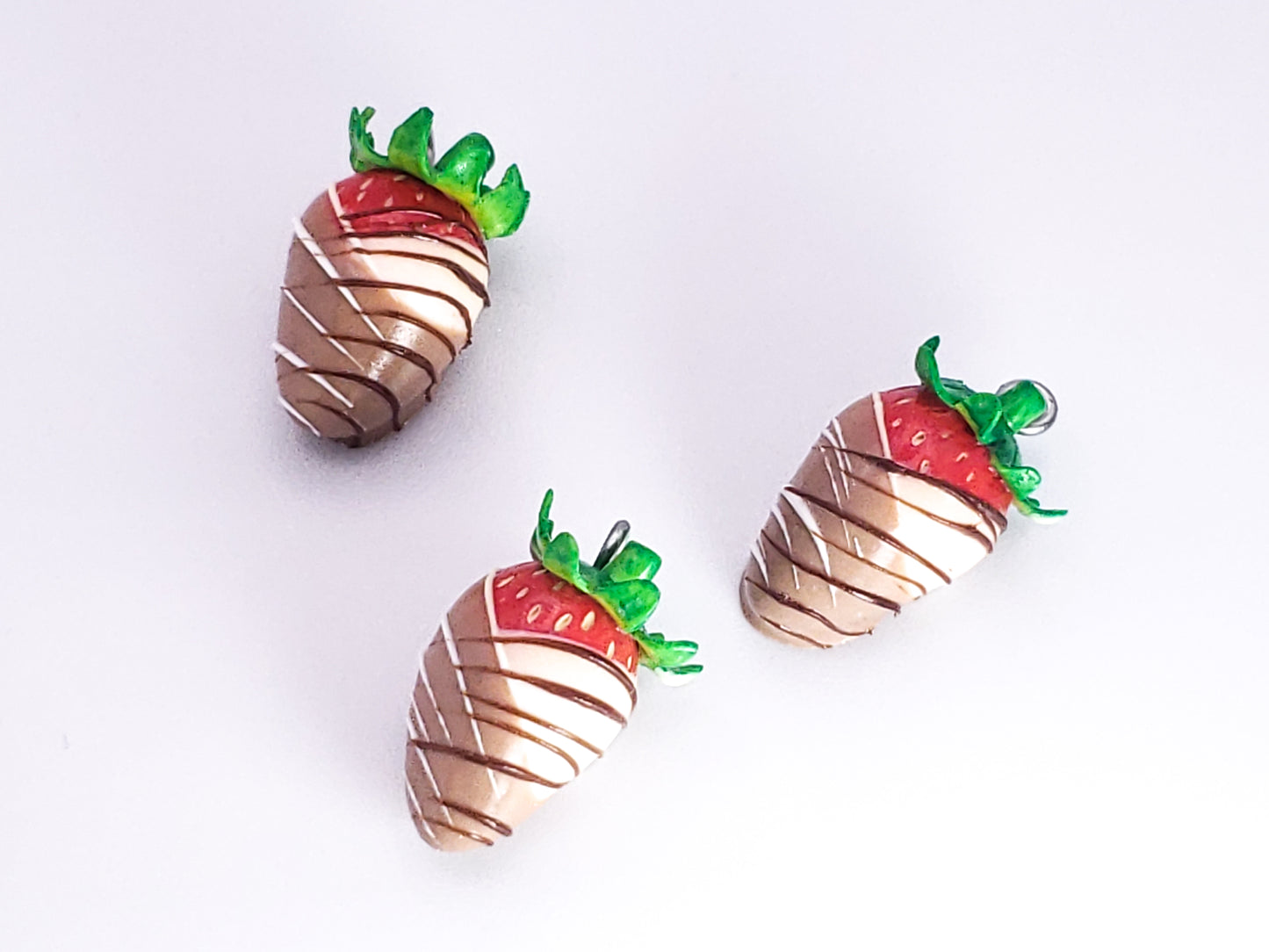 Chocolate Dipped Strawberry Charm