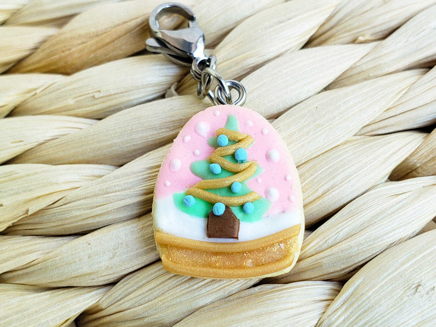 Winter Tree Snowglobe Cookie Charm