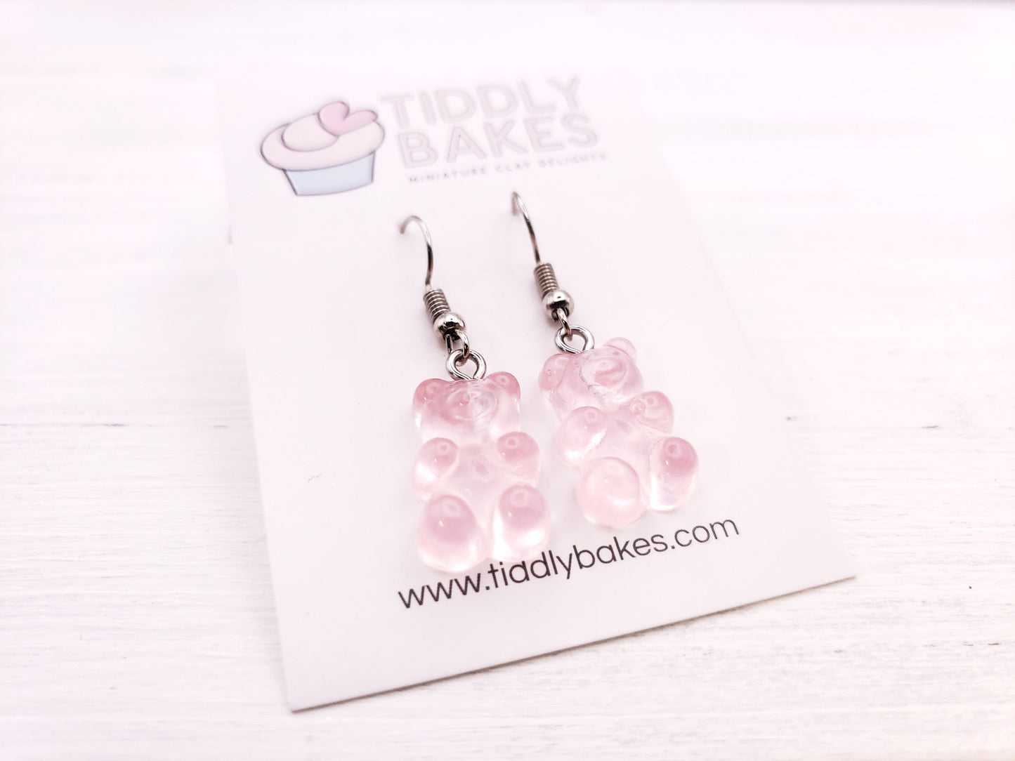 Light Pink Gummy Bear Earrings