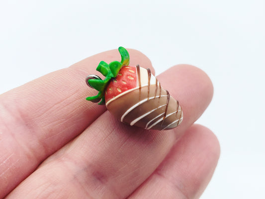 Chocolate Dipped Strawberry Charm