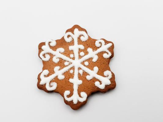 Gingerbread Snowflake Cookie Magnet