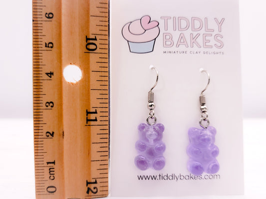 Blue Gummy Bear Earrings
