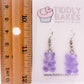 Hot Pink Gummy Bear Earrings