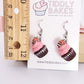 Chocolate Strawberry Cupcake Earrings