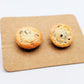 Chocolate Chip Cookie Stud Earrings