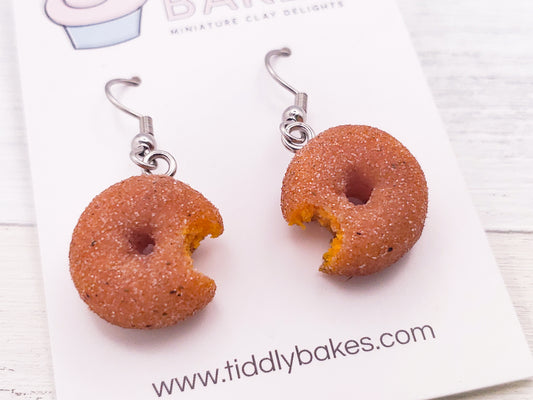 Pumpkin Spice Donut Earrings