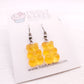 Orange Gummy Bear Earrings