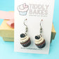 Cookies and Cream Cupcake Earrings