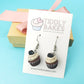 Cookies and Cream Cupcake Earrings