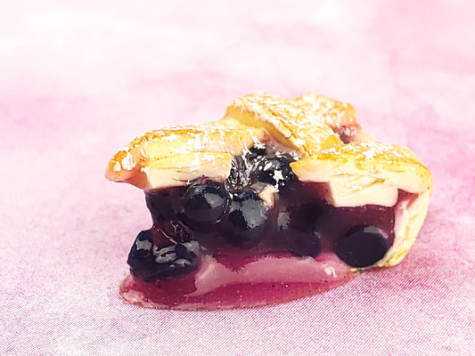 Blueberry Pie Slice Charm