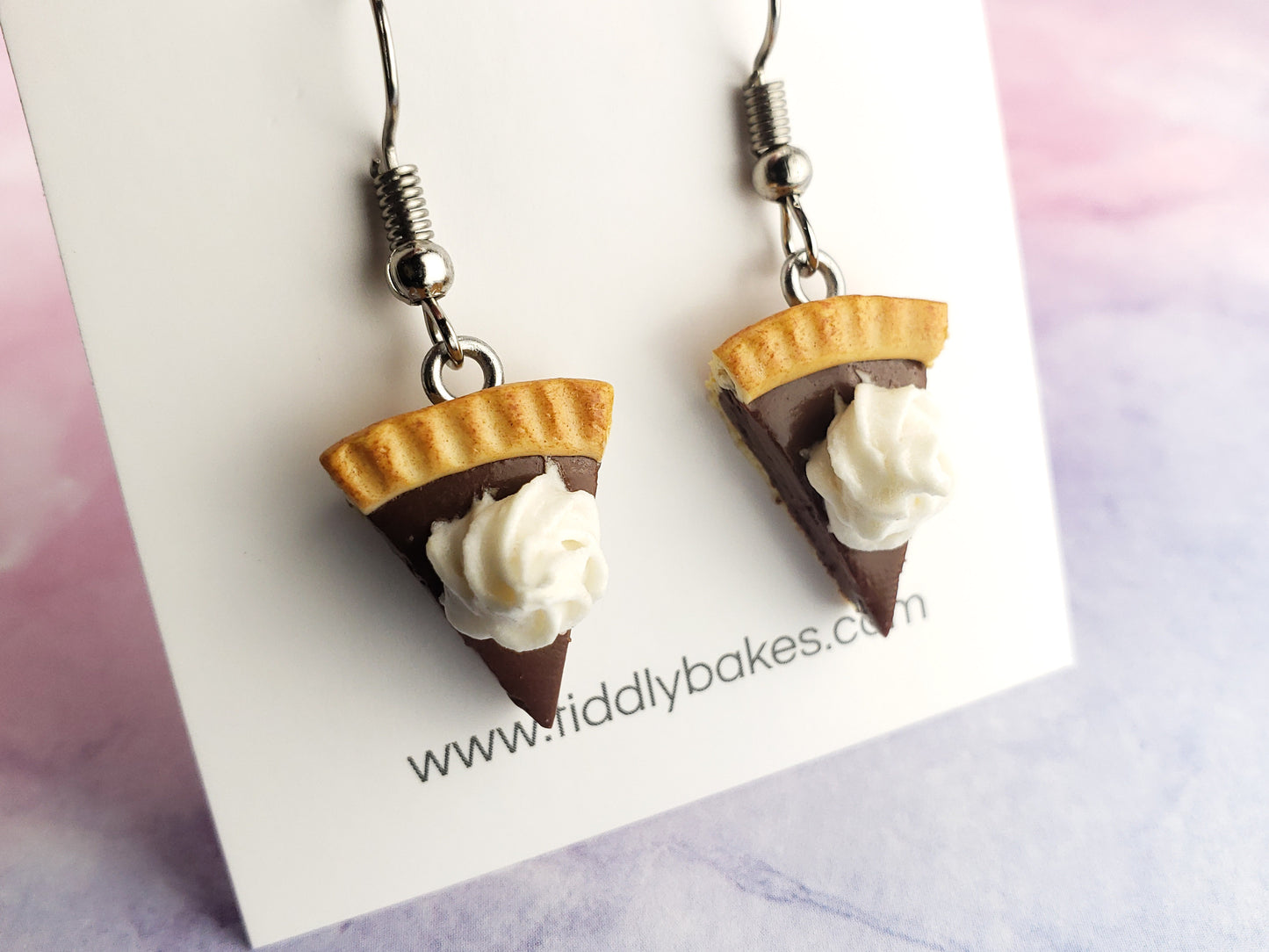 Chocolate Cream Pie Earrings