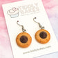 Peanut Butter Blossom Cookie Earrings