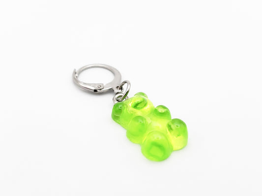 Green Gummy Bear Charm