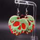 Glow in the Dark Poison Apple Earrings