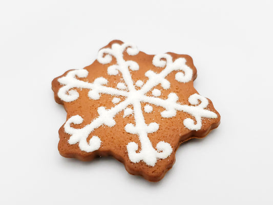 Gingerbread Snowflake Cookie Magnet