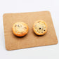 Chocolate Chip Cookie Stud Earrings