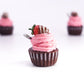 Chocolate Strawberry Cupcake Charm