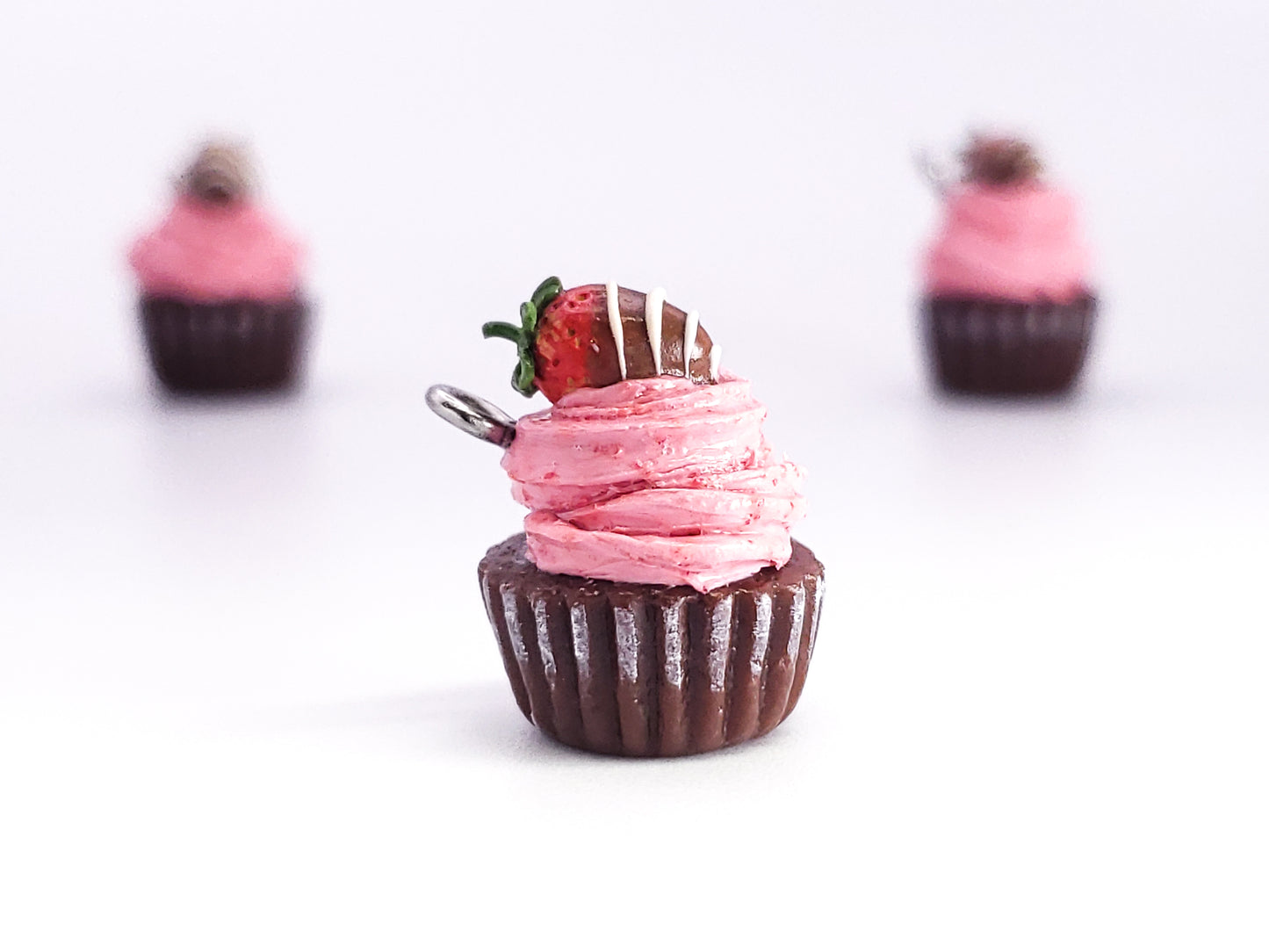 Chocolate Strawberry Cupcake Charm