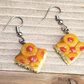 Pineapple Upside Down Cake Earrings