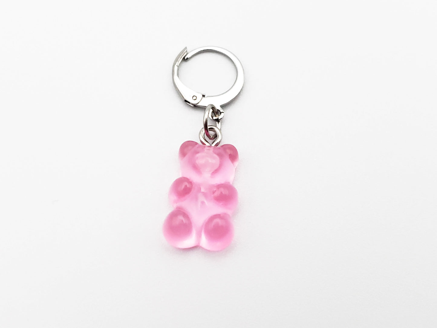 Hot Pink Gummy Bear Charm