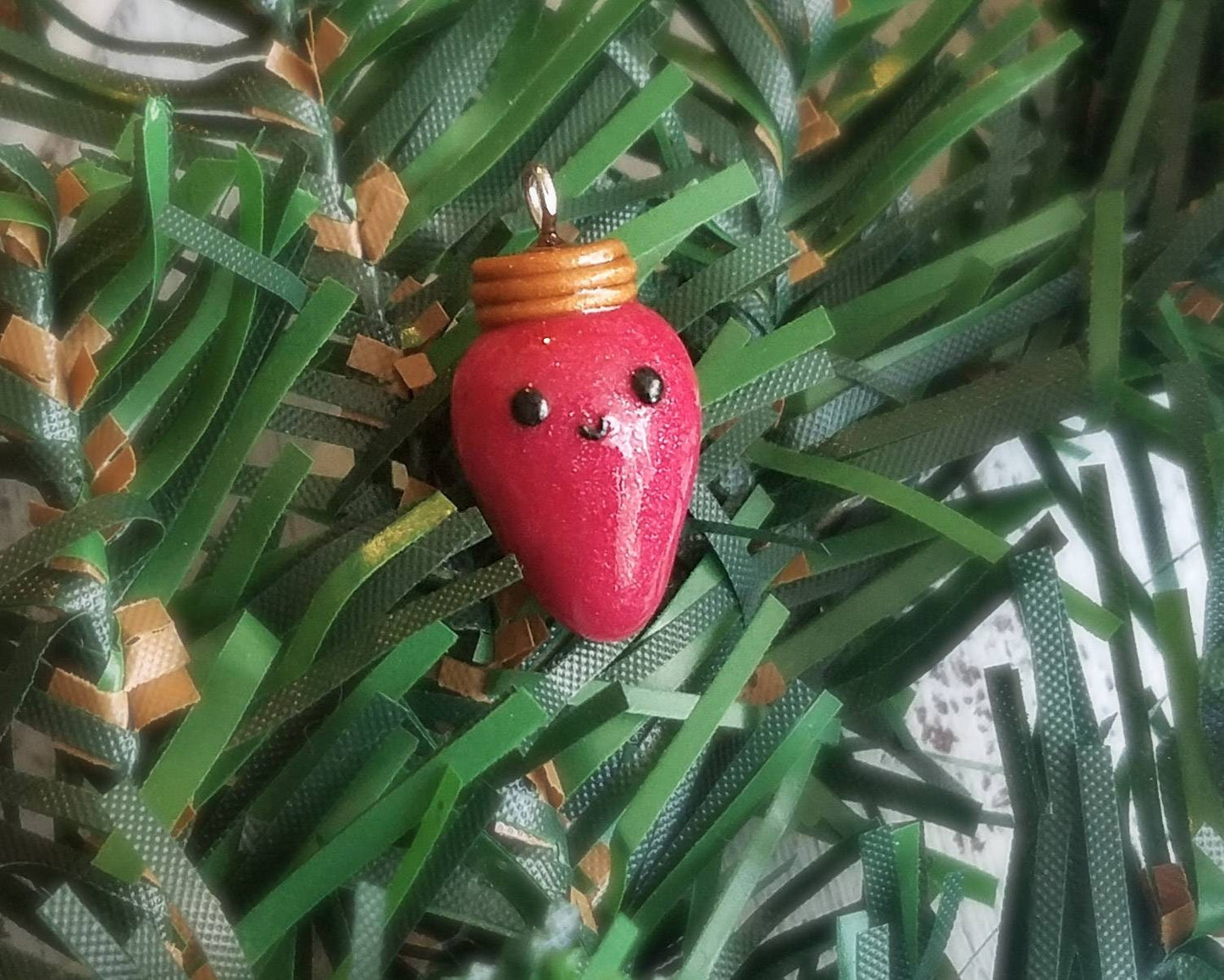 Red Christmas Light Charm