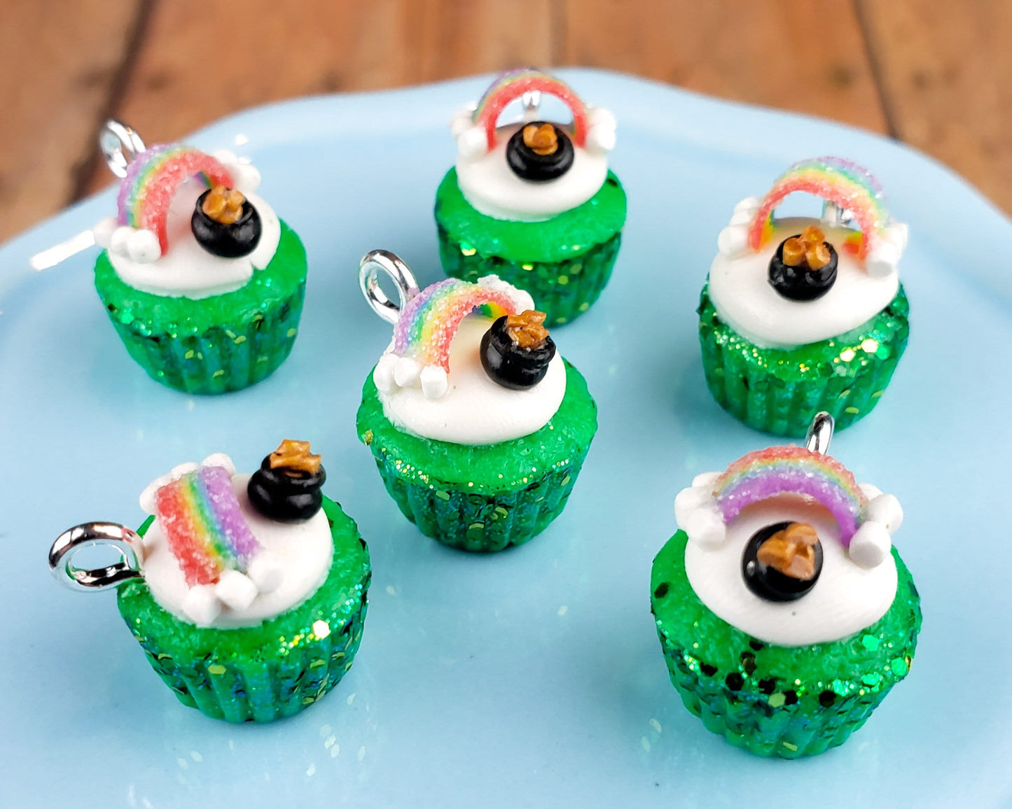 St. Patrick's Day Cupcake Charm