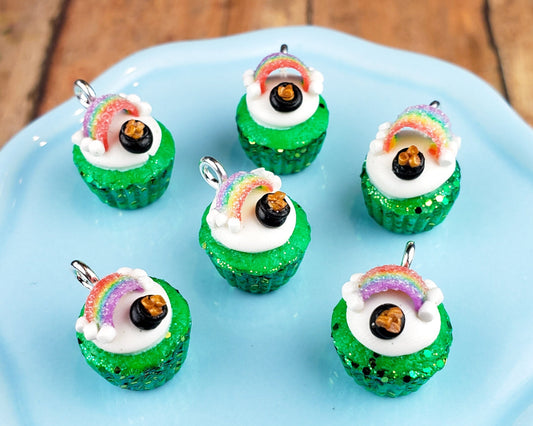 St. Patrick's Day Cupcake Charm