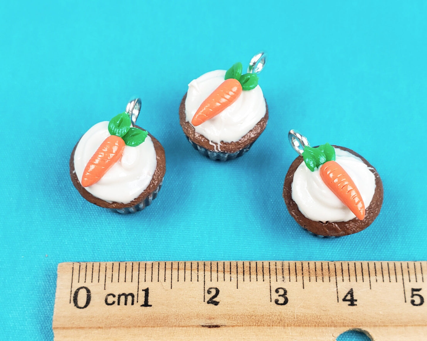 Carrot Cake Cupcake Charm