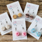 Chocolate Macaron Earrings