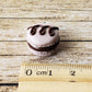 Chocolate Macaron Earrings