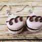 Chocolate Macaron Earrings