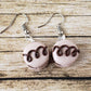 Chocolate Macaron Earrings